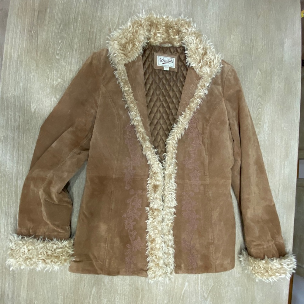 Faux Suede blazer style jacket